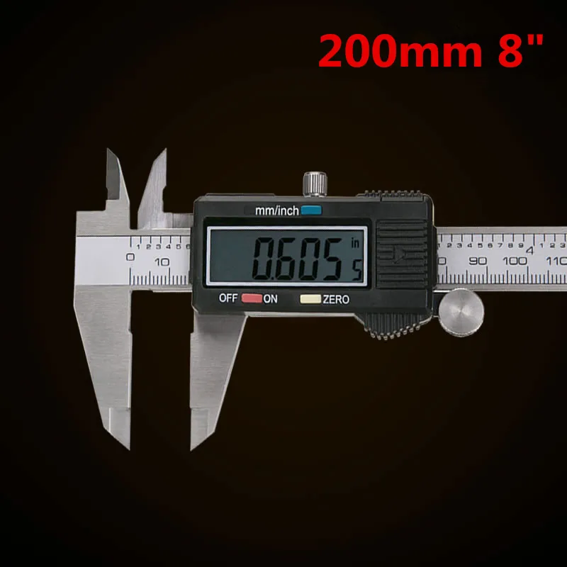 

Штангенциркуль цифровой, 200 мм, 8 дюймов, 0-200 мм