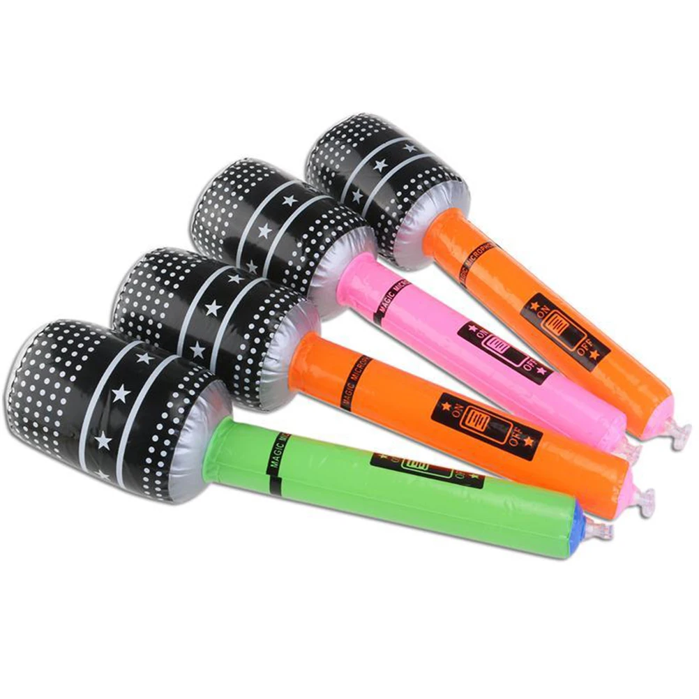 Надувной микрофон 6 шт./Лот для пения вечеринки дискотеки|Надувные игрушки| |