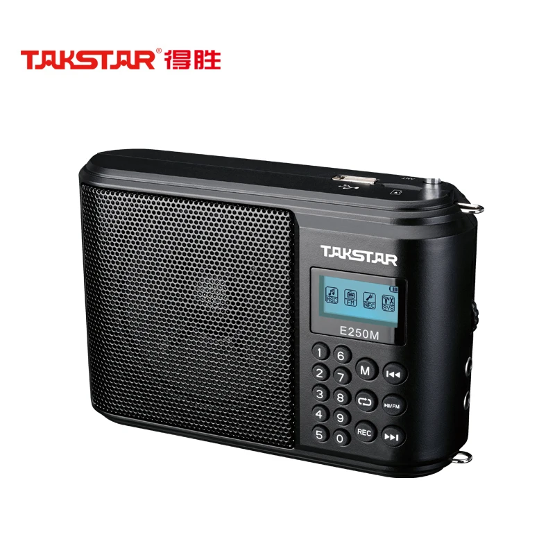 Takstar E250M Φ имеет функцию FM и записи 10 Вт усилитель с поддержкой TF-карты U-диска |