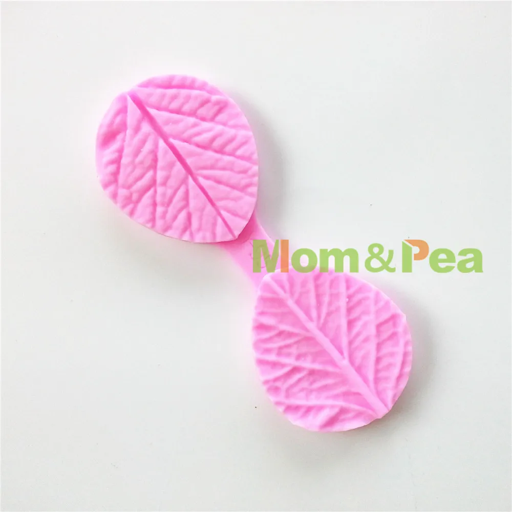 Мама и горох 0740 Бесплатная доставка силиконовый в форме листа пресс-форма для