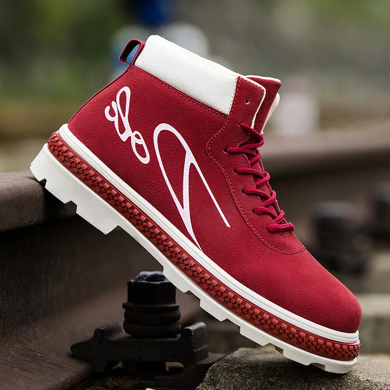 2019 Autumn And Winter New Warm Fashion Mid-slip Non-slip Wear-resistant Short Boots British Wind Retro Trend Men's Casual | Обувь