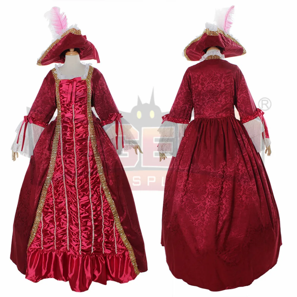 Marie Antoinette готические Бальные платья в викторианском стиле винтажное роскошное