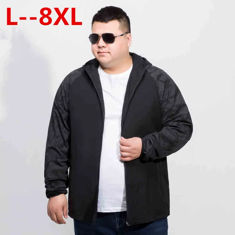 Плюс размер 9XL 8XL 6XL новая весенняя мужская куртка брендовая одежда модная с