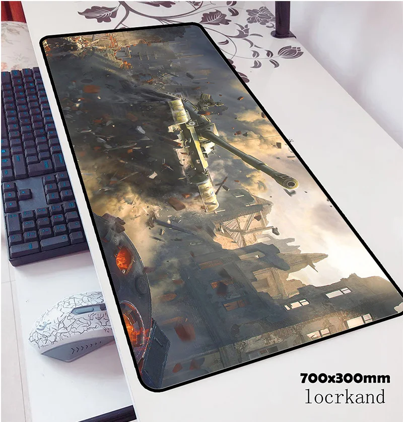 Коврик для мыши World of Tanks padmouse 700x300x2 мм популярный игровой коврик ноутбука или