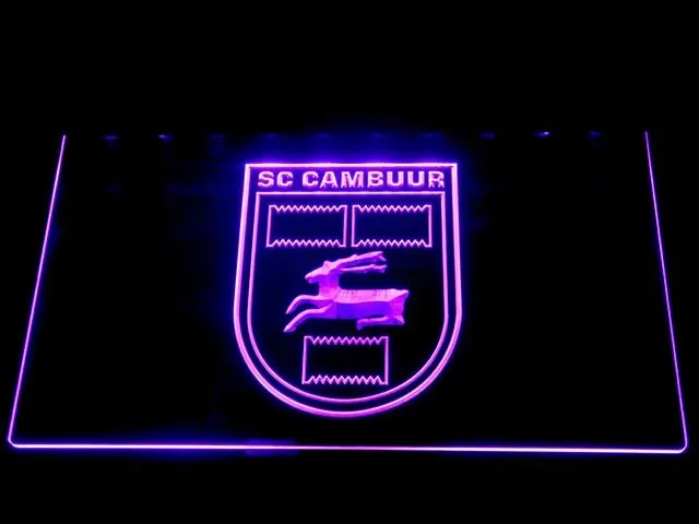 B1016 SC Cambuur Leeuwarden Эредивизи футбол светодиодный неоновый знак | Дом и сад