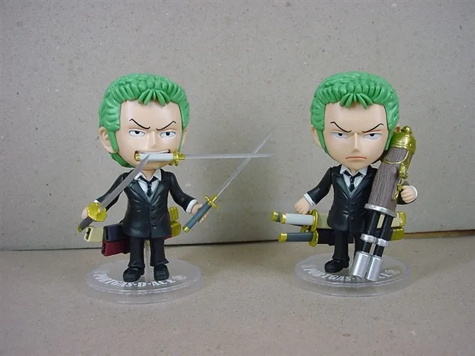 2 шт./лот экшн фигурки ONE PIECE Roronoa Zoro Sauron ПВХ 8 см Подарочные игрушки куклы