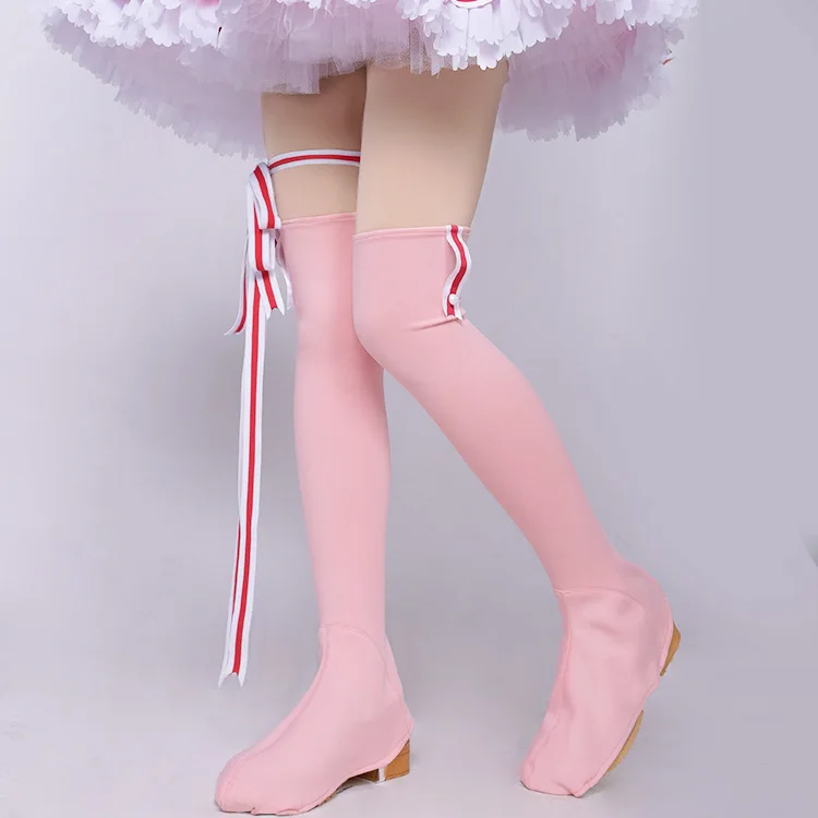 

Halloween Cardcaptor Sakura: Clear Magic Card Sakura Kinomoto Pink Dress Cosplay Costume Custom-made For Christmas Cosplay Love