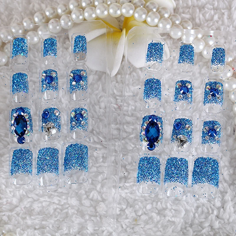 24 шт новые и горячие Профессиональные Поддельные кристаллы для ногтей горный