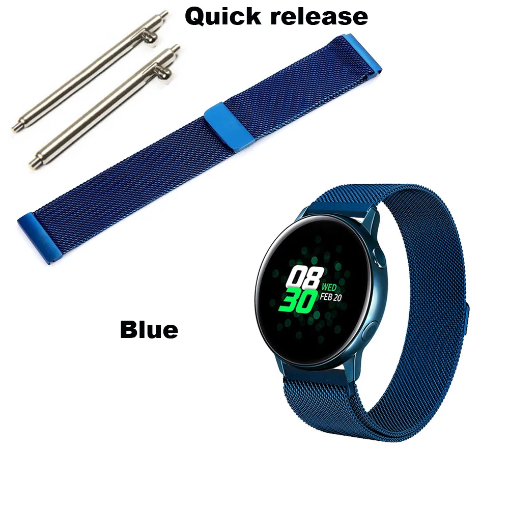 Для Xiaomi Huami Amazfit GTS браслет Amazfit Bip ремешок для часов Amazfit GTR 42 мм Миланский металлический ремешок из нержавеющей стали 20 мм