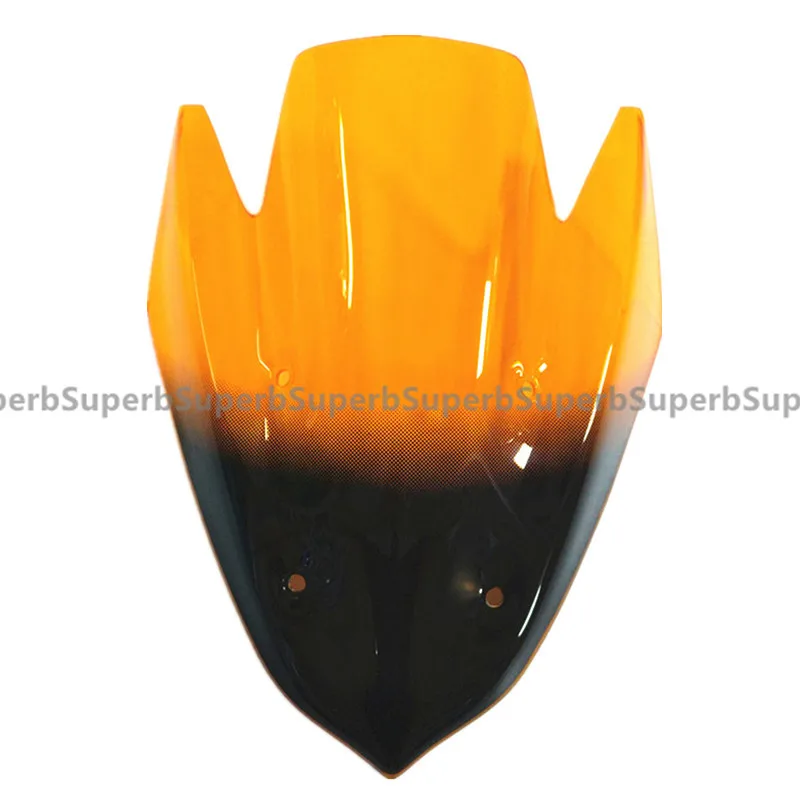 Для Kawasaki Z1000 Z 1000 2010 2011 2012 2013 мотоциклетный козырек лобовое стекло двойной пузырь - Цвет: Оранжевый