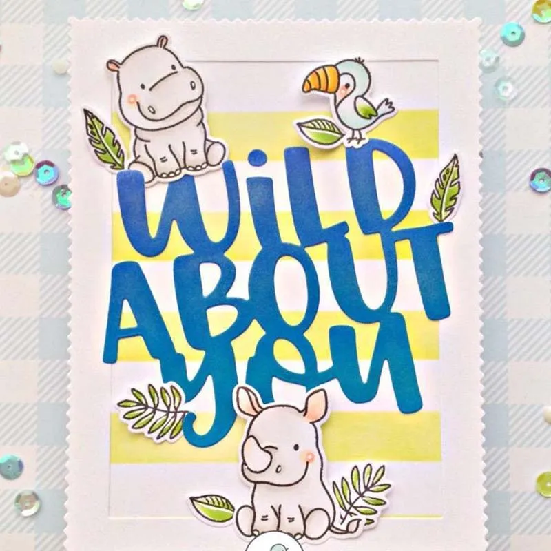 Металлические штампы с различными животными Mai трафареты штамп для сделай сам