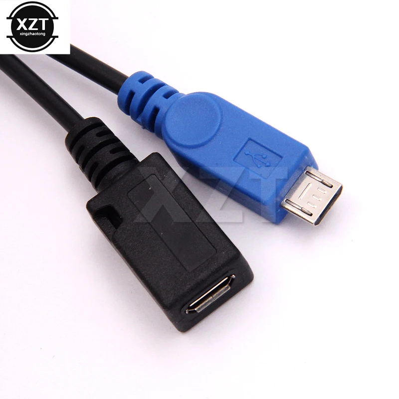 Новейший 10 шт./лот micro USB OTG Дата кабель с портом питания turn материнский для