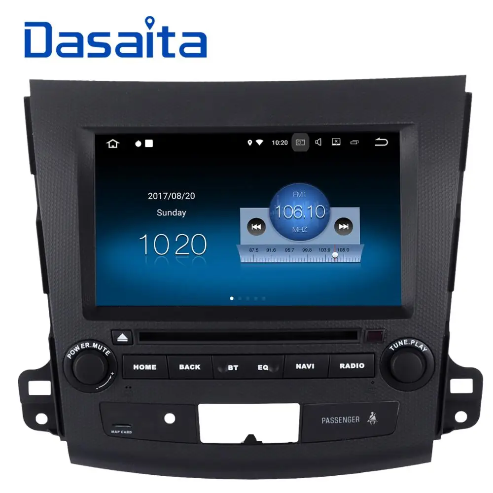 Dasaita 9 &quotAndroid 8 1 Автомобильный gps плеер для Mitsubishi Outlander 2007 2011 с четырехъядерным