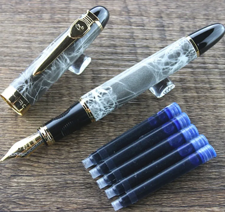 JINHAO X450 благородный 18KGP 0,5 мм перо с широким основанием авторучка Серый Бизнес офисные канцелярские принадлежности 5 видов цветов выбор - Цвет: 12