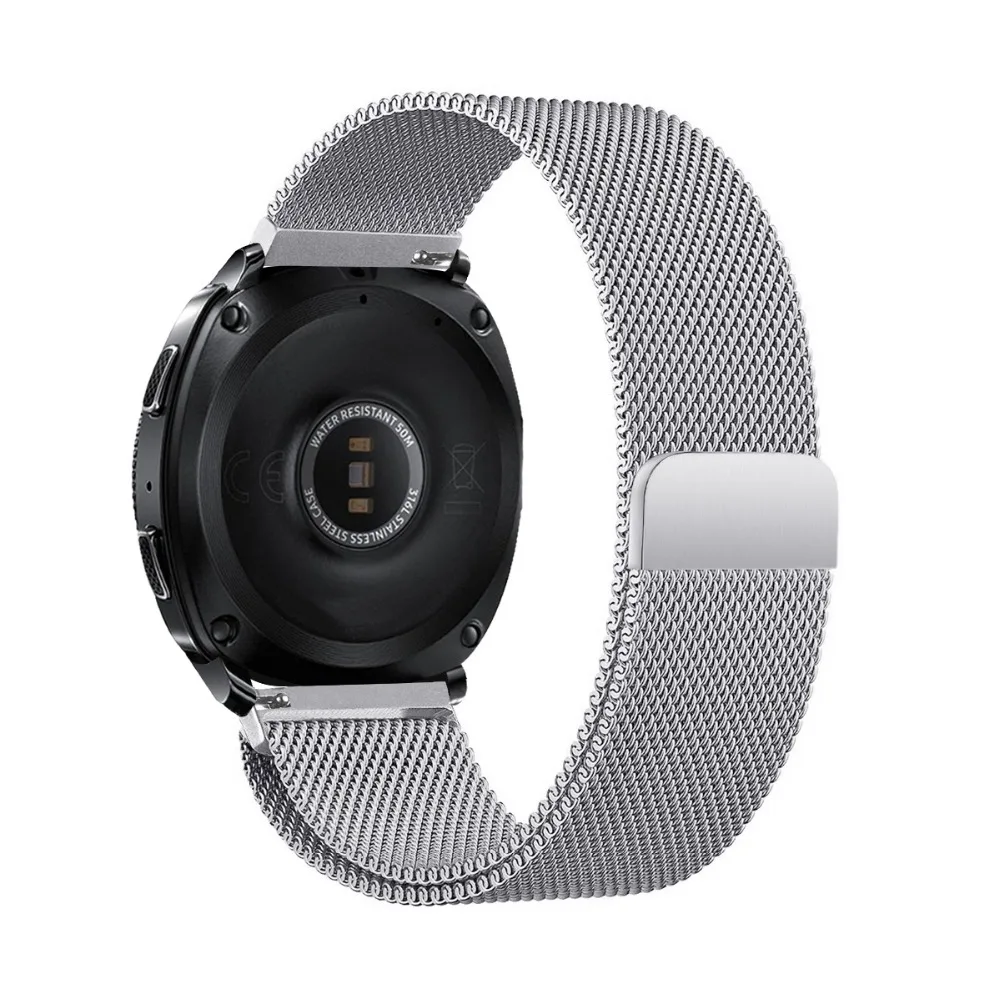 Ремешок из нержавеющей стали для Samsung Gear Sport 20 мм Huawei Watch 2 4G Huami Bip | Наручные часы