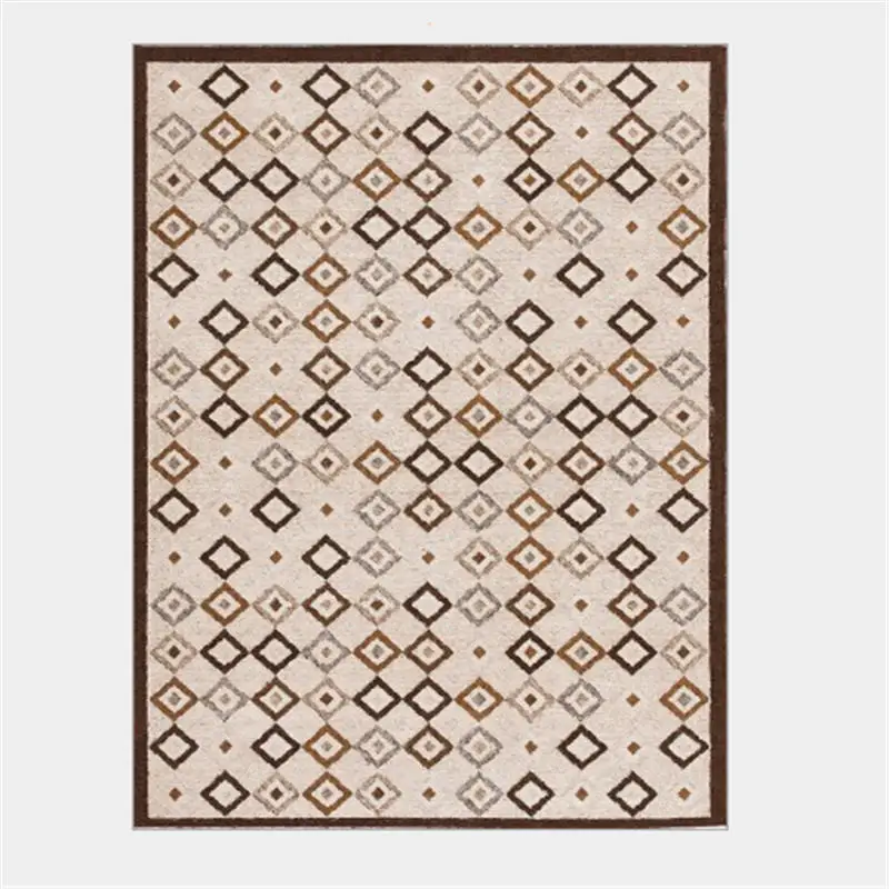 JQ-Carpets-44 Простые повседневные ковровые ковры в скандинавском стиле с алмазным узором для гостиной, Нескользящие и нескользящие коврики для спальни - Цвет: JQ-Carpets-44