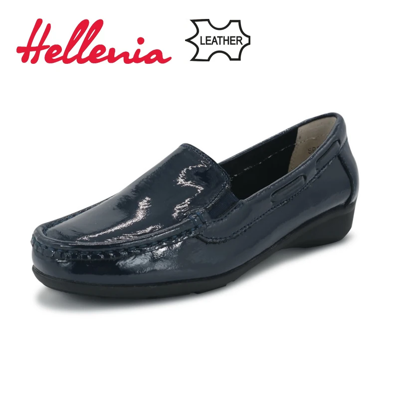 Горячая Распродажа женские туфли Hellenia из натуральной кожи 2018 модные