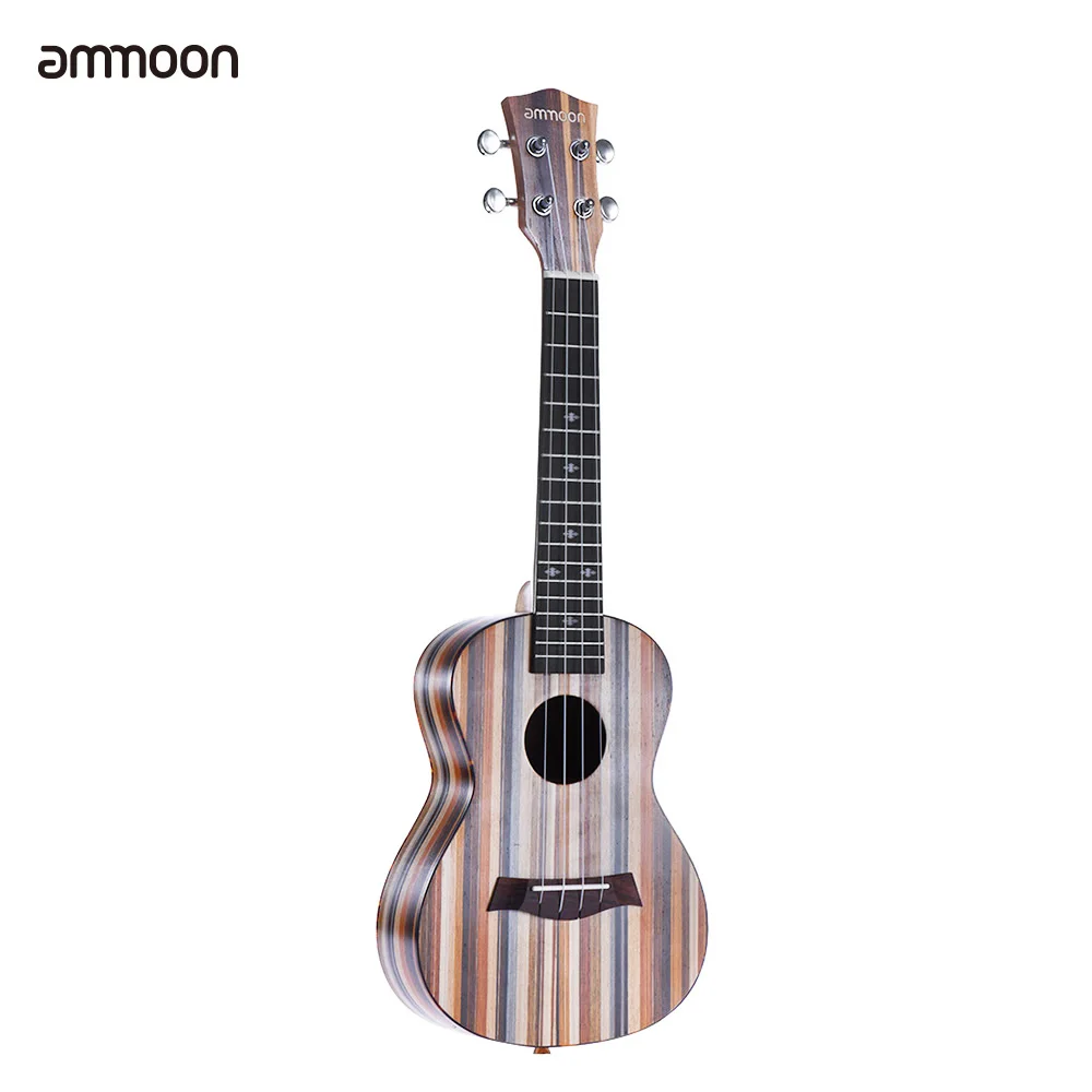 Ammoon 24 &quotUkelele Uke 18 ладов 4 струны акустические Гавайские гитары Деревянный Сопрано