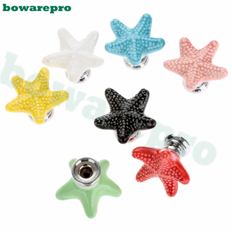 Керамическая ручка двери в стиле Starfish детский ящик для шкафа кухонная мебель