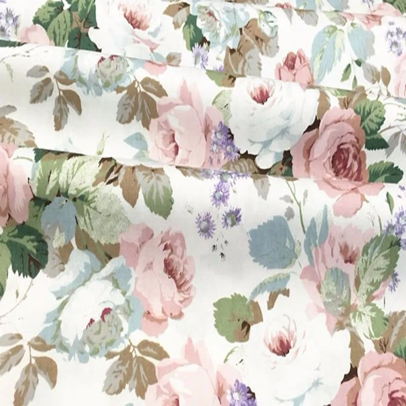 50x160 см абсолютно новая Большая Цветущая Роза с принтом хлопковая ткань