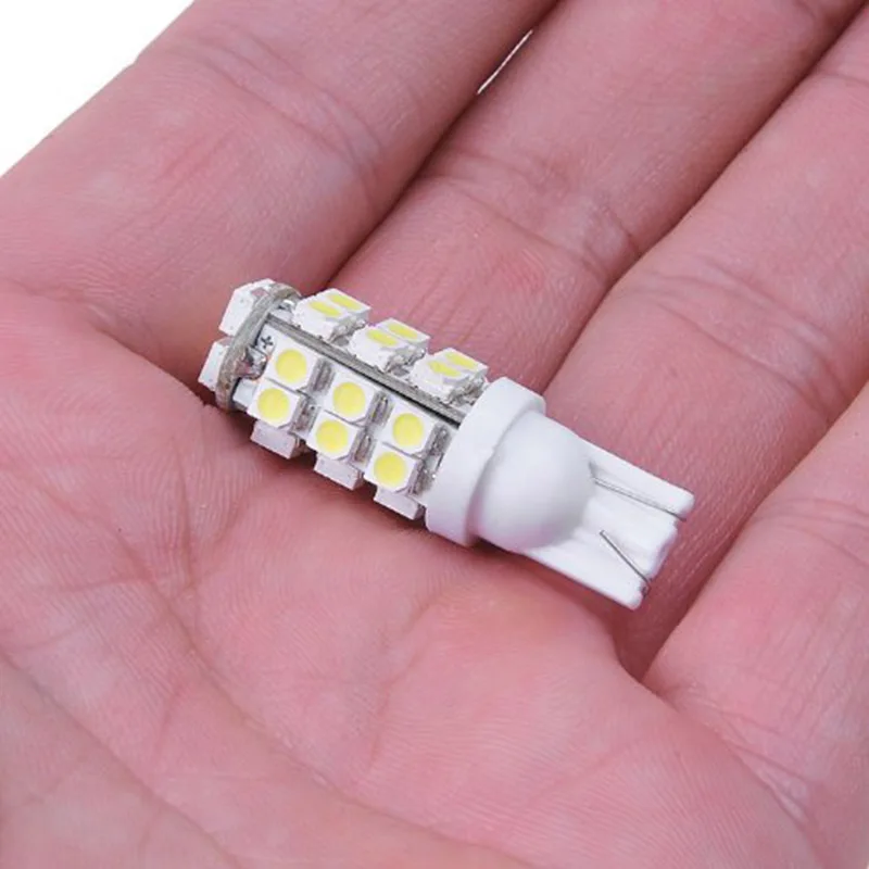 100 шт. белые светодиодные лампы T10 W5W 194 / 921 1210 28 SMD для автомобильной карты