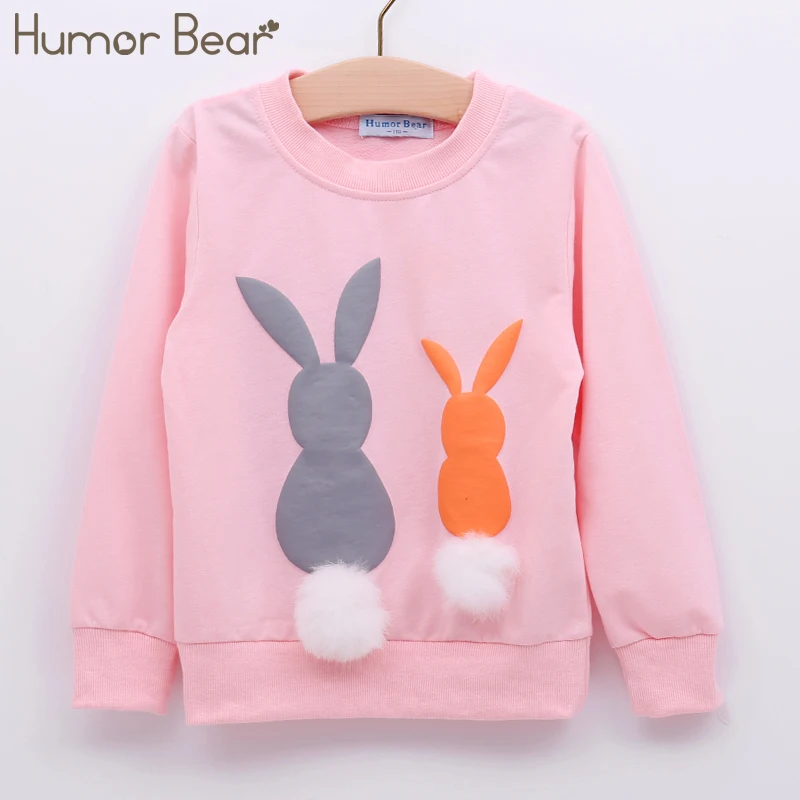 Одежда Humor Bear для девочек Детский свитер новинка Осенняя детская одежда с длинным