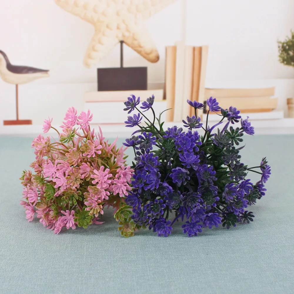 1 Bundle Stamen Artificial Flowers Cheap Simulation Grass Leaf Diy Plastic Flower For Wedding Home Party Garden Decorative | Дом и сад