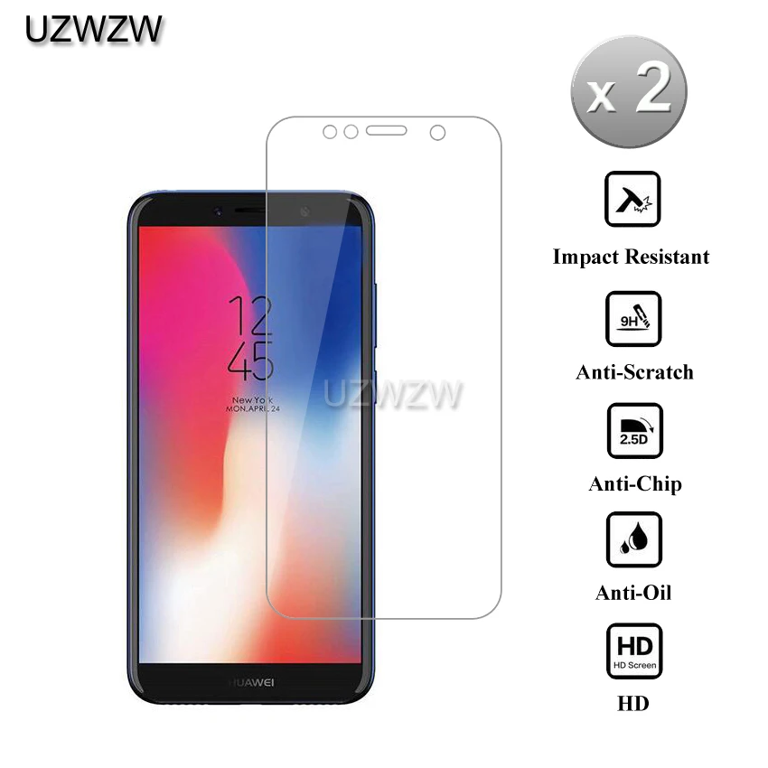 2 шт 9H 0,26 мм Премиум Закаленное стекло для huawei Y6 Y6 Prime 5,7 дюймов Защитная пленка для экрана для huawei Y6 стекло