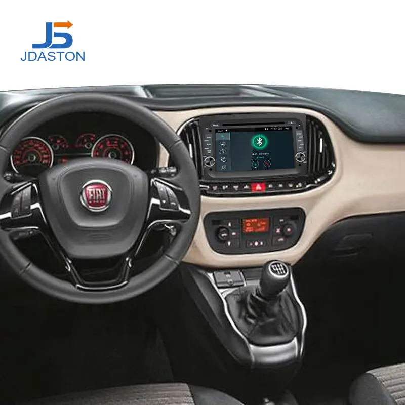 JDASTON Android 10 автомобильный DVD плеер для Fiat Doblo 2015 2016 GPS навигация один Din