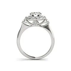 LESF модные ювелирные изделия 1 Ct циркония 2 шт. свадебный набор твердое кольцо из стерлингового серебра 925 пробы обручальное кольцо для женщин - Цвет основного камня: White Gold Plated