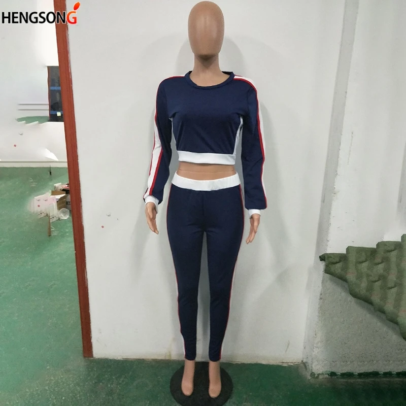 Женские повседневные спортивные костюмы в полоску спортивная одежда для фитнеса