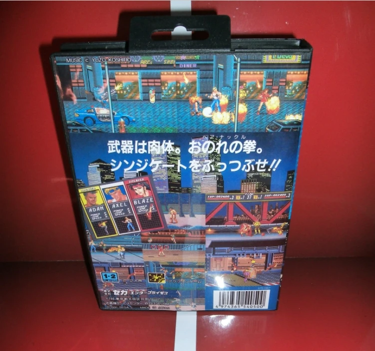 MD games card-Streets of Rage 1 японский чехол с коробкой и руководством для MD MegaDrive Genesis видеоигровая консоль 16 bit MD card