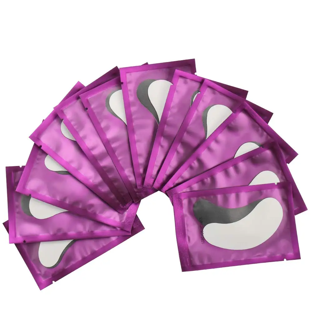 50 пар подушечек для глаз новый дизайн глазные гель патчи без ворса накладки