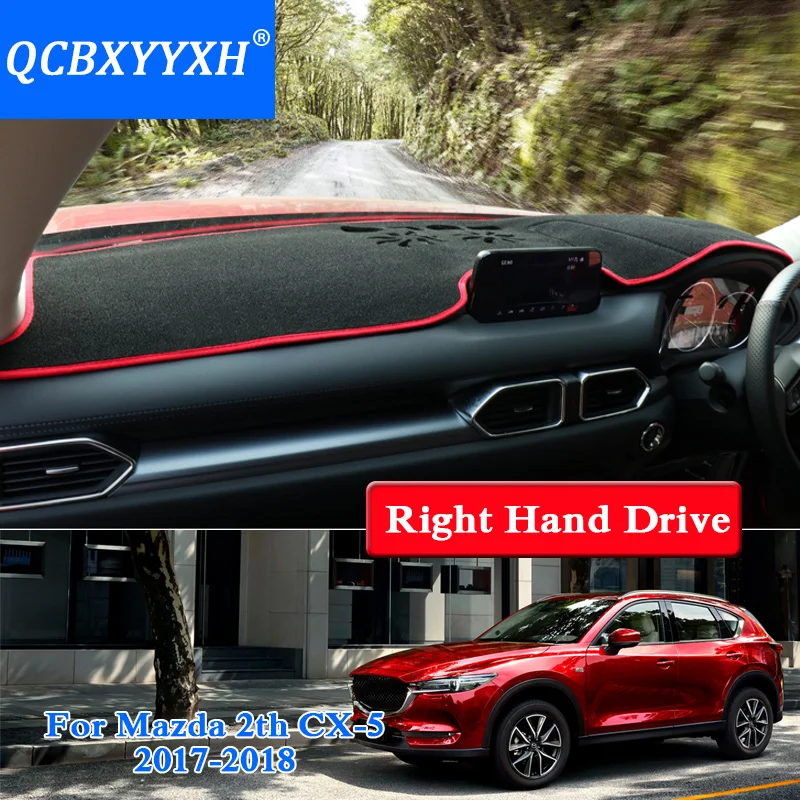 

QCBXYYXH For Mazda CX-5 2017-2018 Right Hand Drive Dashboard Mat Protective Interior Photophobism Pad Shade Cushion Car Styling