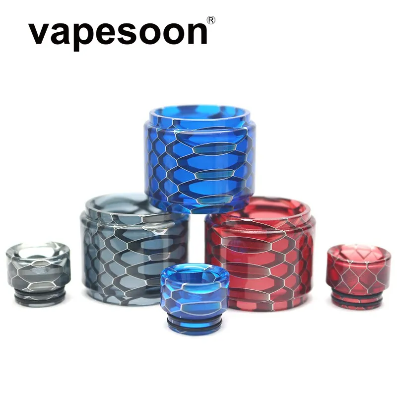 

vapesoon replacement pyrex snake glass tube with drip tip for Voopoo Uforce T2 SubOhm Tank Fit Voopoo Drag 2 177W TC Kit