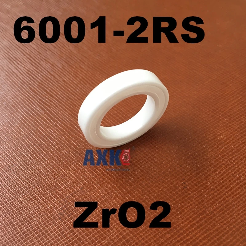 Бесплатная доставка 6001 2RS full ZrO2 керамический шарикоподшипник с глубоким желобом