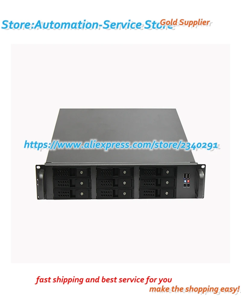 R2U480 9 установленная ATX Материнская плата Горячий Разъем USB3.0 2U серверное шасси с