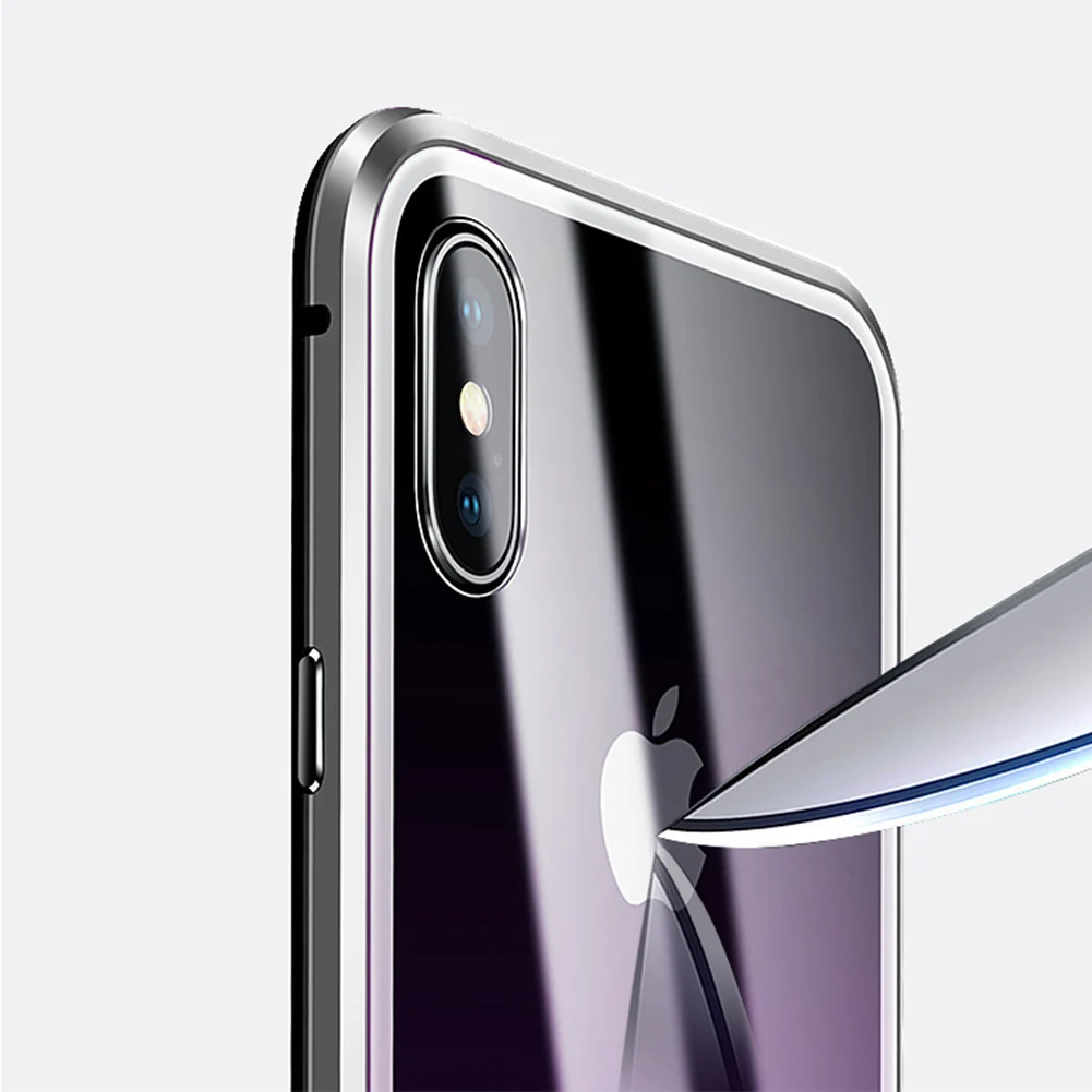 Магнитное закаленное стекло чехол для samsung S10 5G поддержка беспроводной зарядки Capa для iPhone 11 Pro Max двусторонний чехол