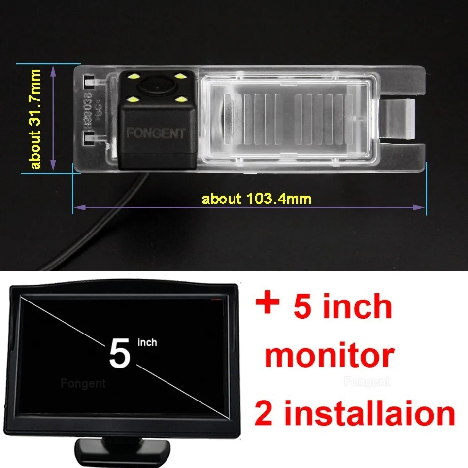 with monitor 1 Для Buick Opel Astra H J Corsa Meriva Vectra Zafira Insignia FIAT Grande Regal Автомобильная CCD камера заднего вида беспроводной монитор - Название цвета: with monitor 1