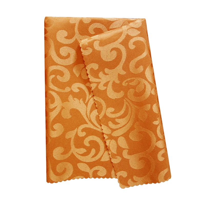 6 шт. 19 ''(48 см) блестящая жаккардовая камчатная салфетка - Цвет: orange