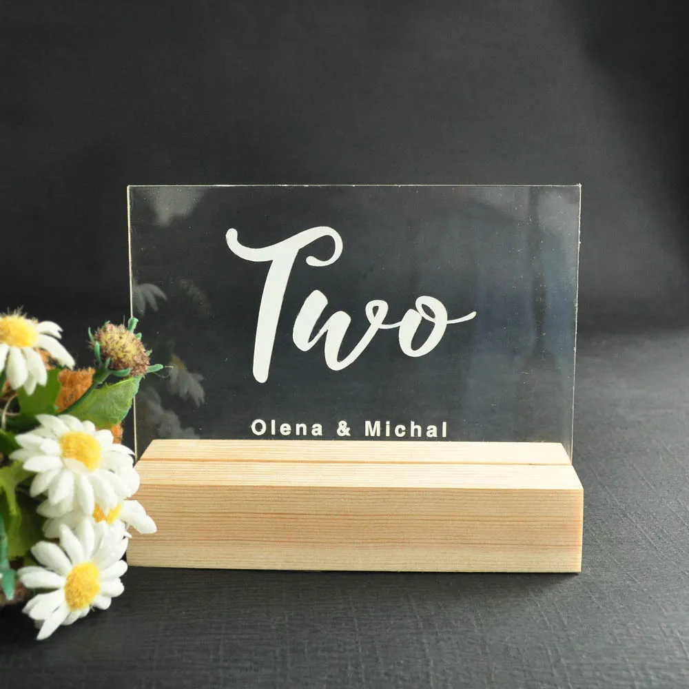 Персонализированные номера свадебных столов изготовленный на заказ номер стола