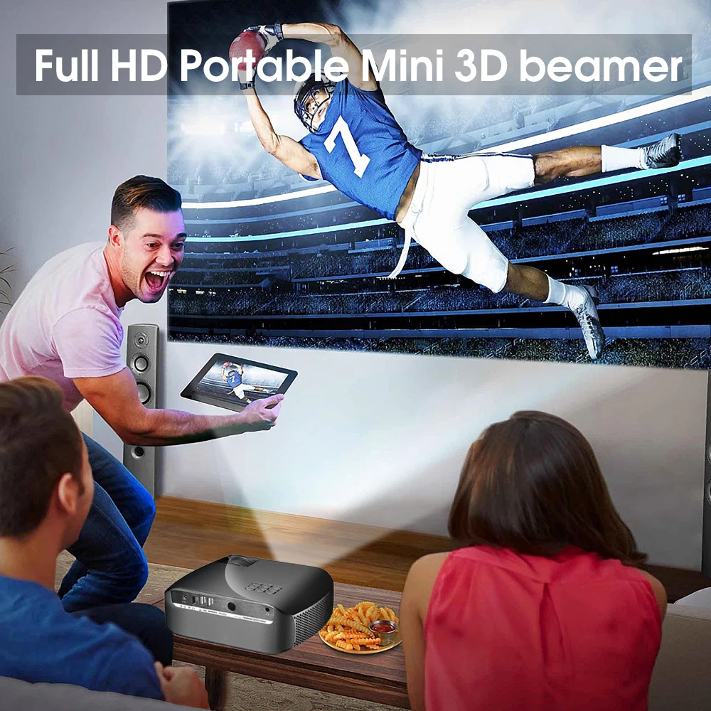 Светодиодный проектор Vivibright F10 разрешение 1280*720 поддержка Full HD домашний кинотеатр