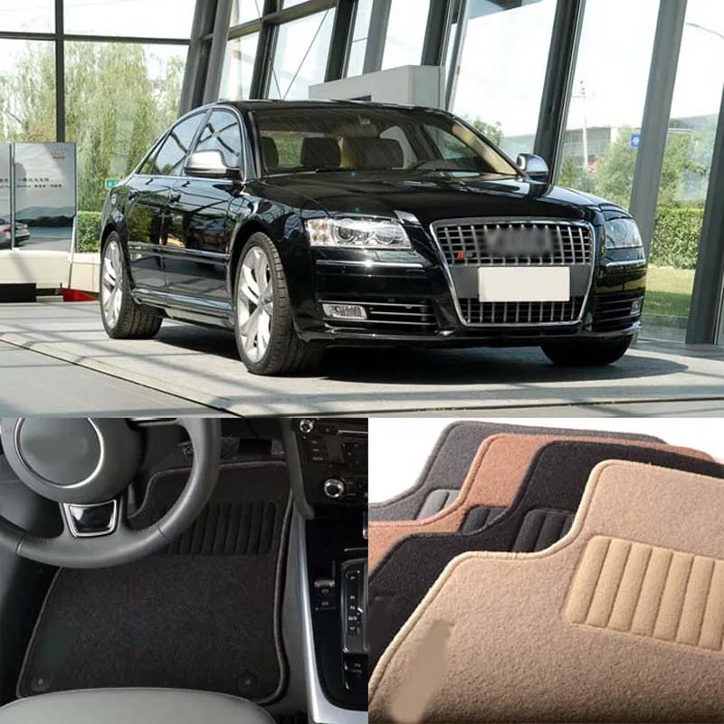 5 шт. автомобильные Нескользящие Коврики для AUDI A8L/S8 из нейлона премиум-класса |