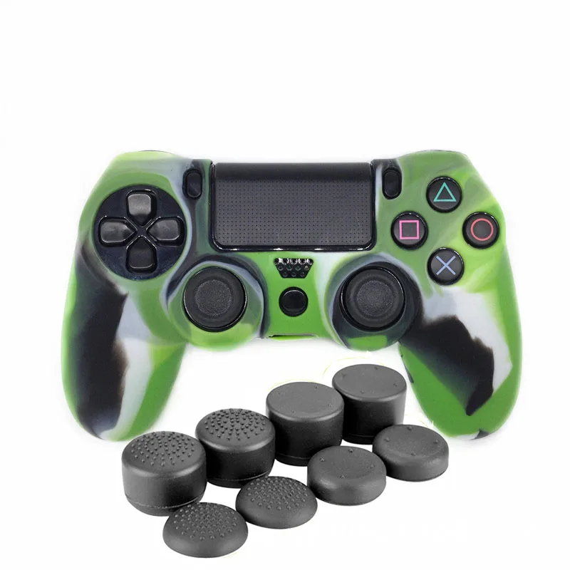 Новый чехол Renensin 9 в 1 для контроллера Sony Dualshock 4 PS4 Pro Slim противоскользящий