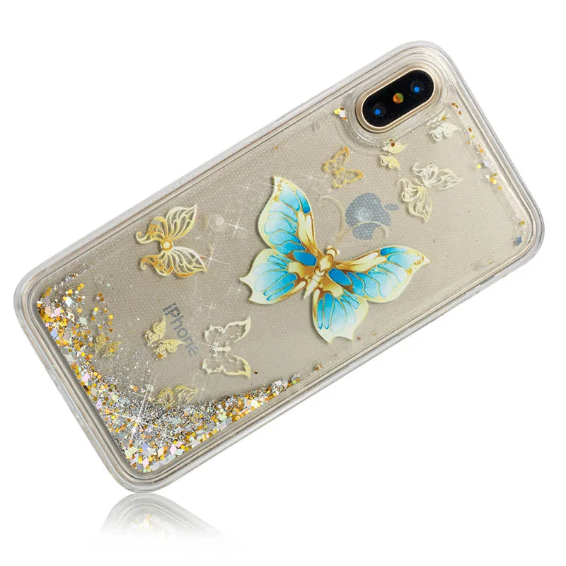 Blue Butterfly Мягкий чехол из ТПУ для iPhone X, 8, 7, 6, 6S Plus, 5, 5S, SE, 4, 4S, iPod Touch, 6, 5, силиконовый чехол, B31 - Цвет: Blue Butterfly