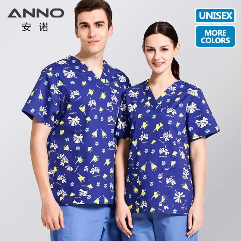 

ANNO Hospital scrubs Set Nursing Uniform for Male Female Medical Supplies Dental Clinic Nurse Scrubs Women Medical Uniforms