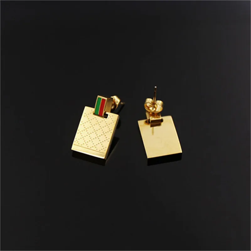 NJ 2017 Панк Ретро Очерченная Сеткой Красная и Зеленая Эмаль Серьги Женские Ожерелья Модные Наборы Ювелирных Изделий из Нержавеющей Стали с Подвесками Дубай.