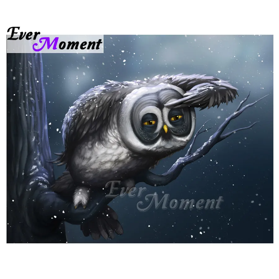 

Ever Moment Diamond Painting Owl Branch Full Square Drill Mosaic Picture Of Rhinestone Diamond Embroidery Cross Stitch ASF1672