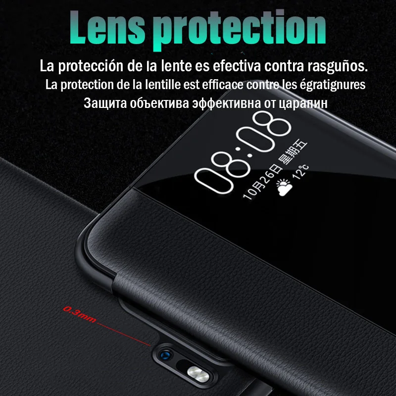Smart Clear View Stand Flip Case For Huawei P20 P30 Mate 20 Lite Leather Protective Pro Shockproof Cover |