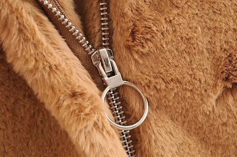 Зимняя женская новая Корейская версия, женская короткая теплая замшевая куртка с мехом и отворотом